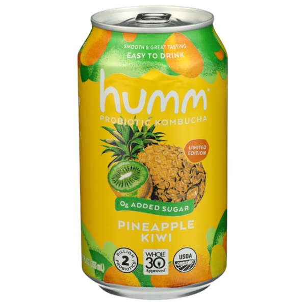 Humm Kombucha Organic Seasonal Probiotic Kombucha