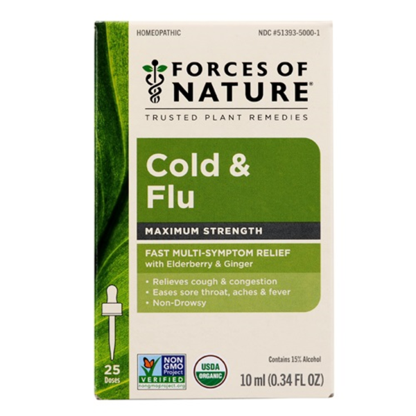 Forces Of Nature Organic Cold & Flu Maximum Strength Immune Drops