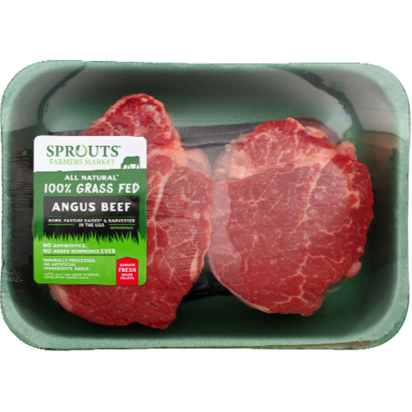 Sprouts 100% Grass-Fed Fresh Boneless Angus Beef Tenderloin Steak
