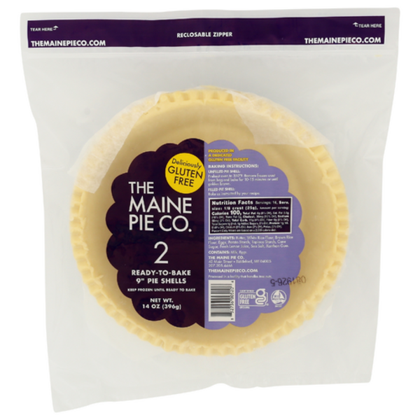 The Maine Pie Co Ready-To-Bake 9" Pie Shells 2 Pack