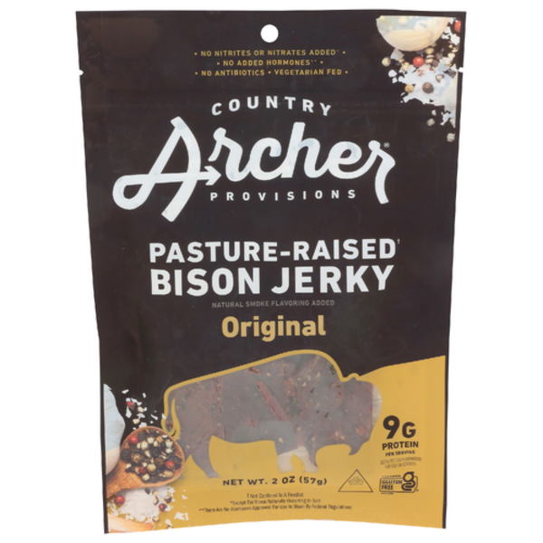 Country Archer Jerky Co Original Pasture-Raised Bison Jerky