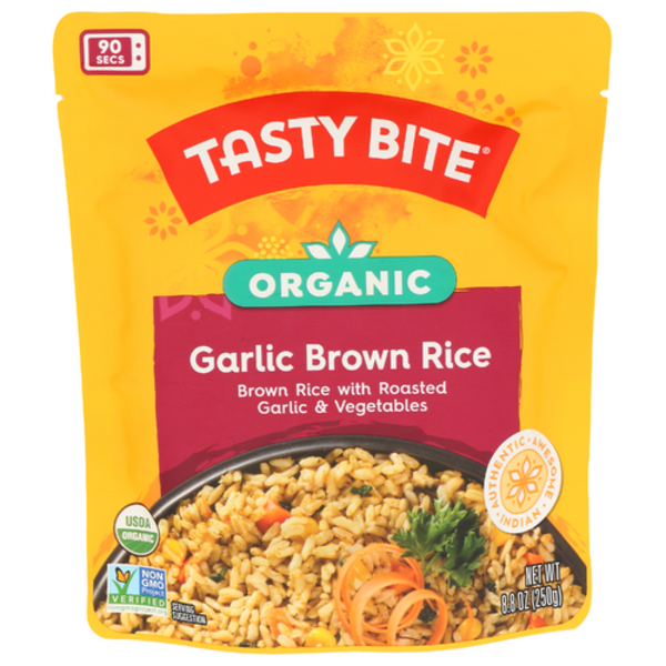 Tasty Bite Organic Garlic Brown Rice