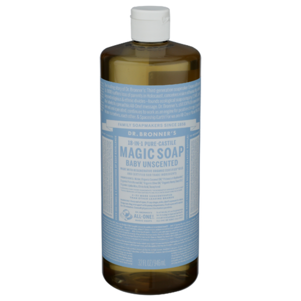 Dr. Bronner's Unscented Liquid Soap