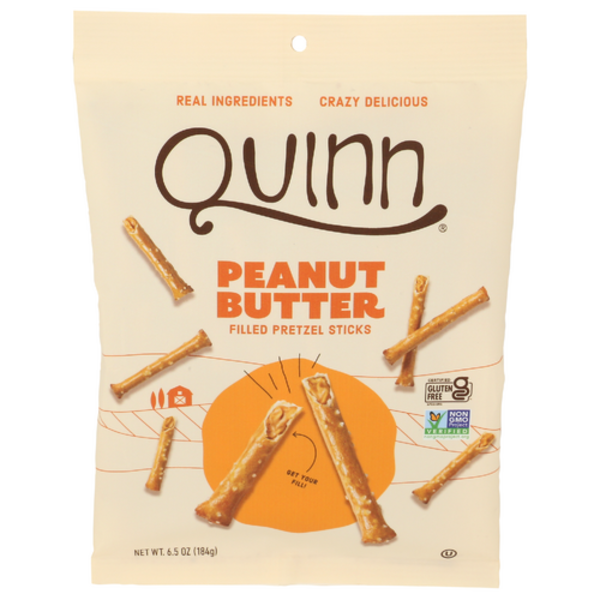 Quinn Snacks Peanut Butter Filled Pretzel Sticks