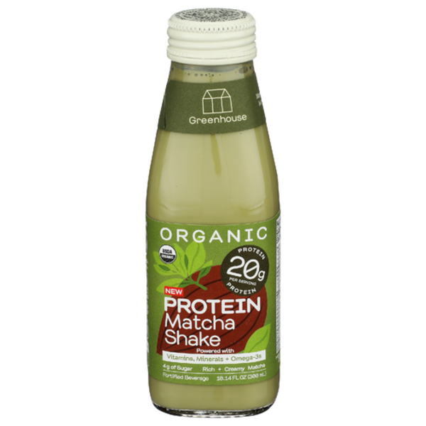 Greenhouse Juice Co Organic Matcha Protein Shake