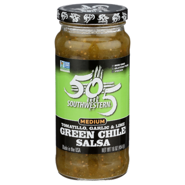 505 Southwest Medium Tomatillo, Garlic & Lime Green Chile Salsa