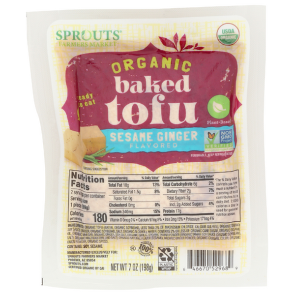 Sprouts Organic Ginger Sesame Tofu