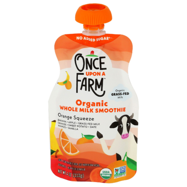 Once Upon A Farm Organic Orange Squeeze Whole Milk Smoothie