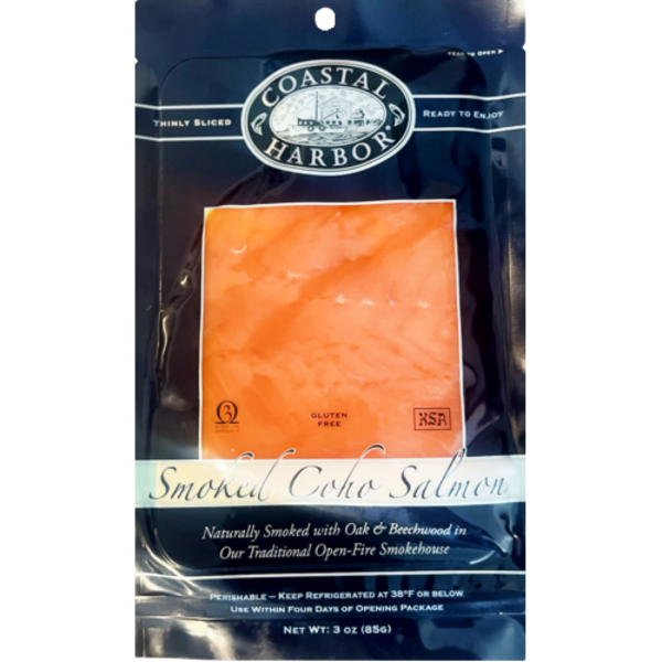 Coastal Harbor Traditional Thinly Sliced Ready To Eat Smoked Coho Salmon