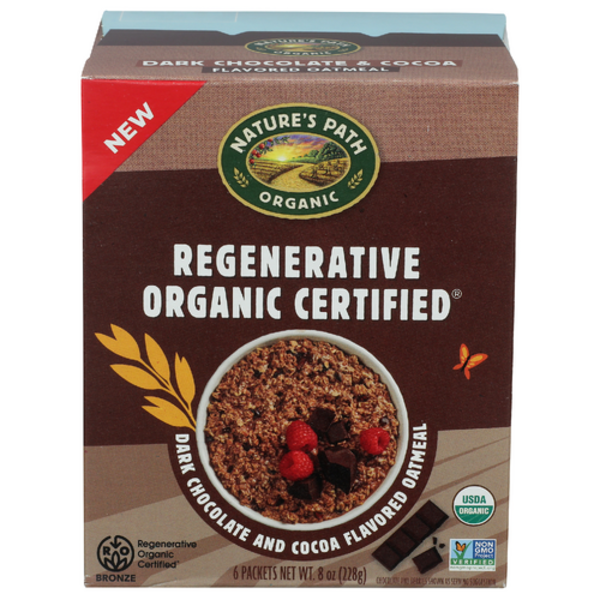 Nature's Path Organic Dark Chocolate And Cocoa Regenerative Oatmeal