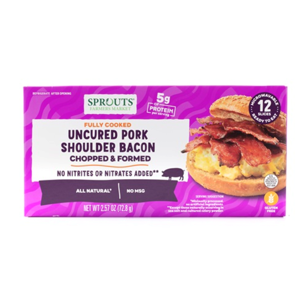Sprouts Fully Cooked Uncured Bacon
