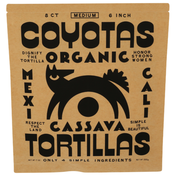 Coyotas Organic Tortillas Organic 6 Inch Cassava Tortillas