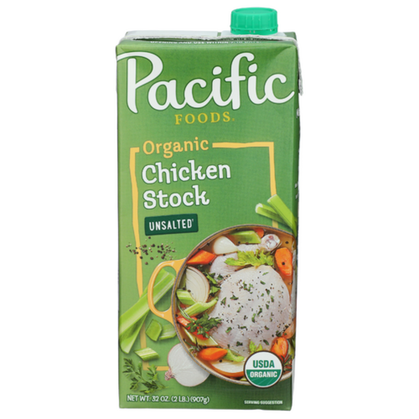 Pacific Foods Organic Unsalted Chicken Stock