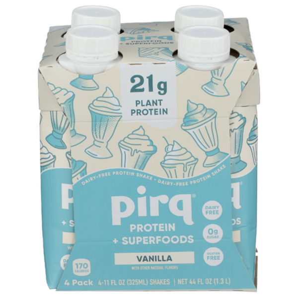 Pirq Golden Vanilla Plant Protein Shakes 4 Pack