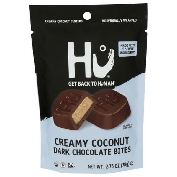 Hu Organic Creamy Coconut Dark Chocolate Bites