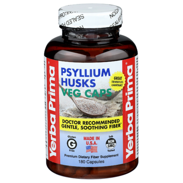 Yerba Prima Psyllium Husks Veg Caps