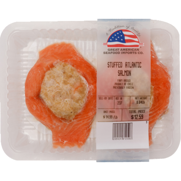 Great American Seafood Stuffed Atlantic Salmon, Previously Frozen