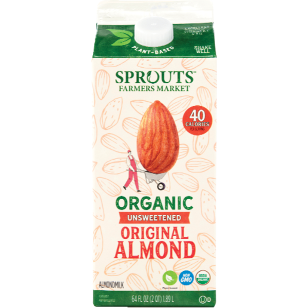 Sprouts Organic Unsweetened Original Almond Milk