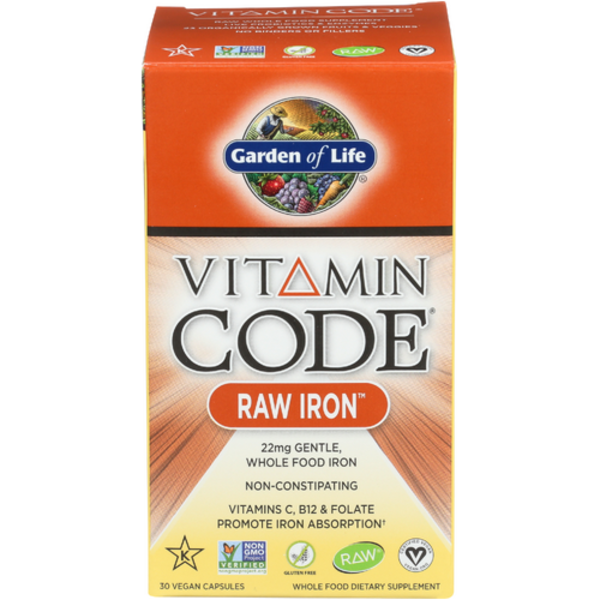 Garden Of Life Vitamin Code Raw Iron