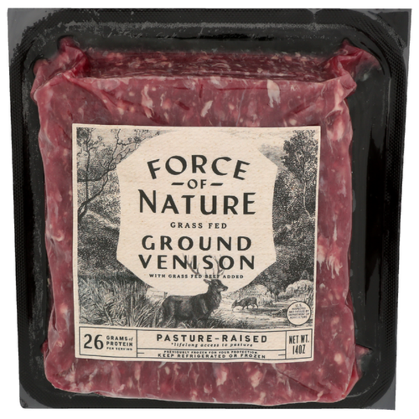 Force Of Nature Meats Grass Fed Ground Venison