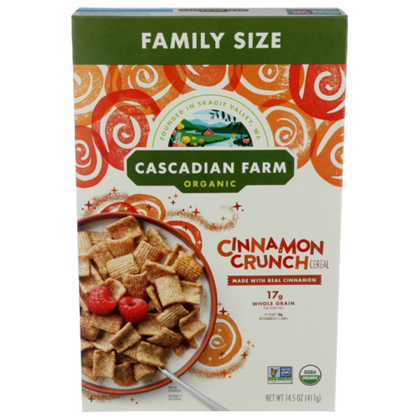 Cascadian Farm Organic Cinnamon Crunch Cereal Family Size