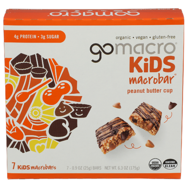 Gomacro Organic Kids Peanut Butter Cup Bar 7 Pack