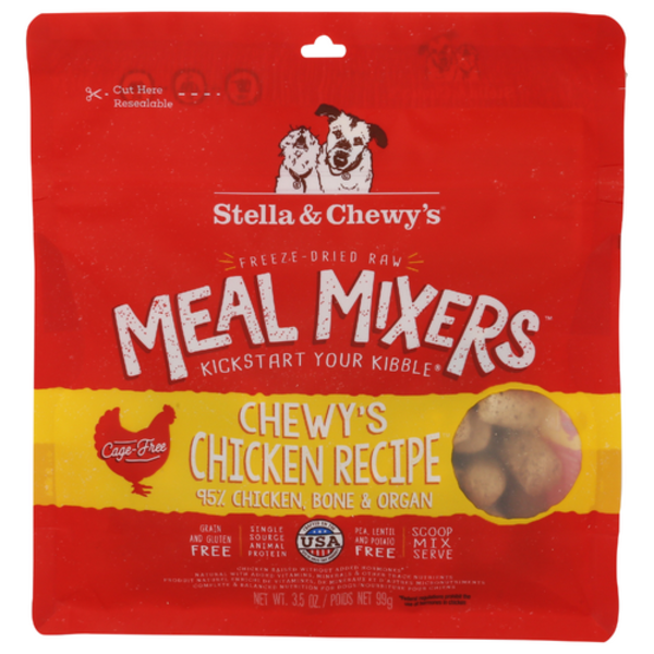 Stella And Chewys Chewy's Chicken Recipe Freeze-Dried Raw Meal Mixers Dog Food