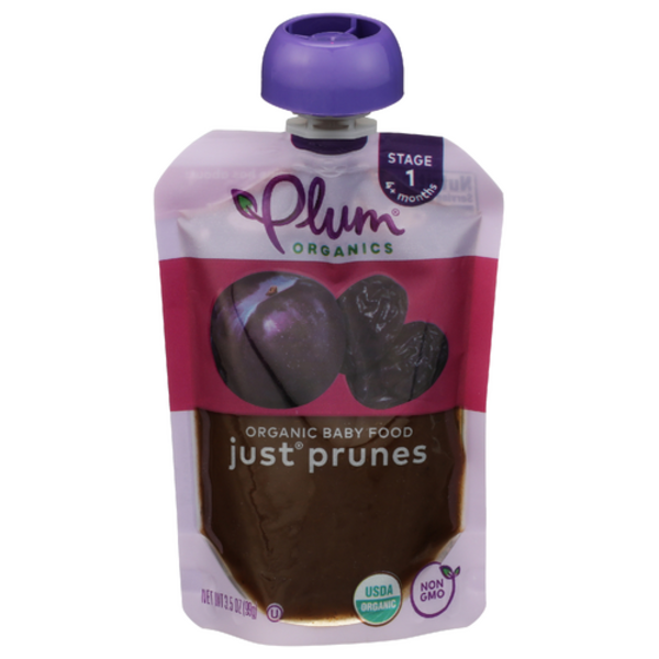 Plum Organics Organic Just Prunes Stage 1 Baby Food Pouch