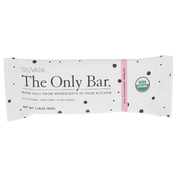 Truvani Organic Oatmeal Chocolate Chip The Only Bar