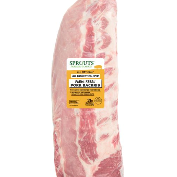 Sprouts Pork Baby Back Ribs, Previously Frozen No Antibiotics Ever
