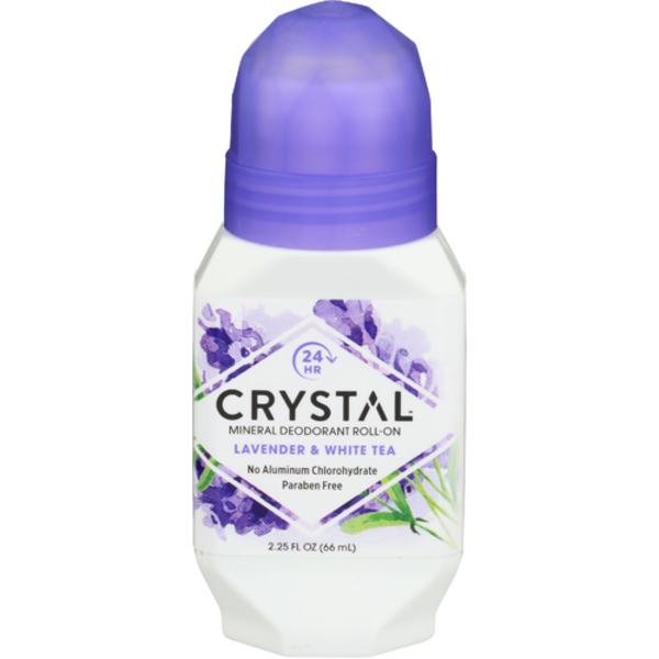 Crystal Essence Roll On Deodorant Lavender & White Tea