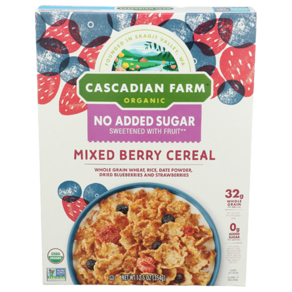 Cascadian Farm Organic Mixed Berry No Added Sugar Cereal