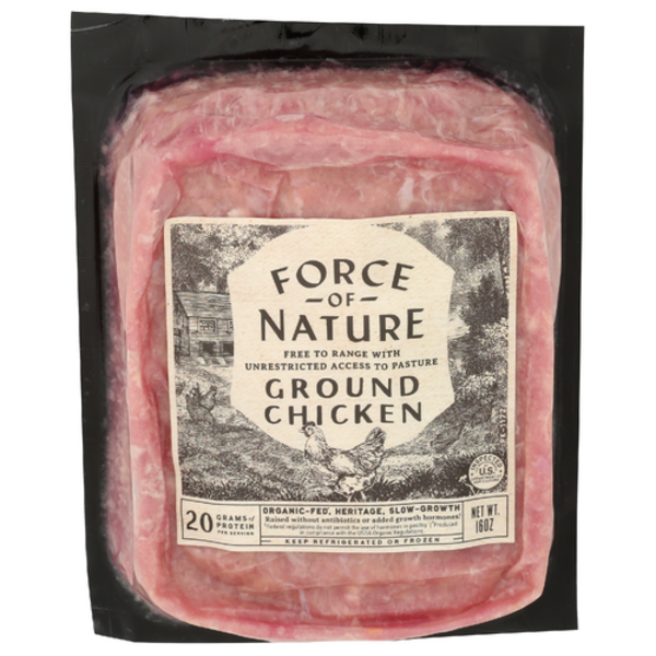 Force Of Nature Meats Ground Chicken Free To Range