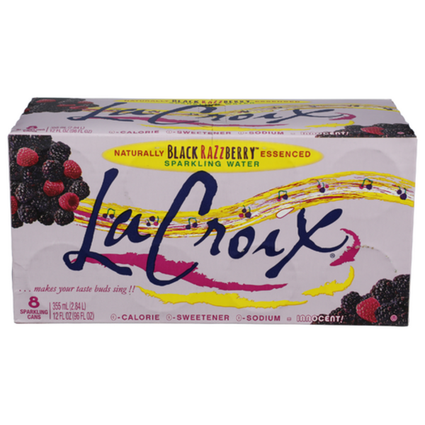La Croix Black Razzberry Sparkling Water 8 Pack