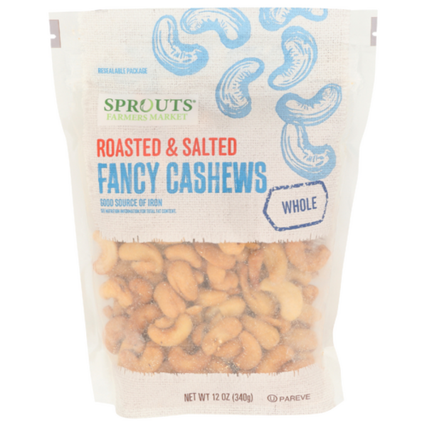 Sprouts Roasted Salted Fancy Cashews