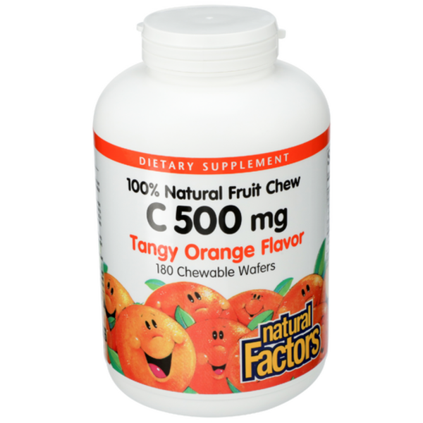 Natural Factors Vitamin C Chew Tangy Orange