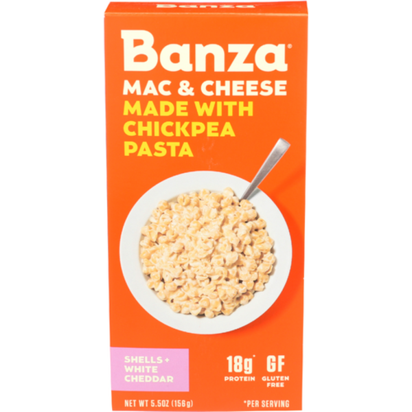 Banza Shells & White Cheddar Mac & Cheese Made With Chickpea Pasta