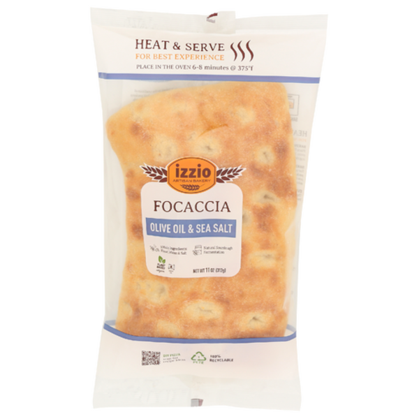 Izzio Artisan Bakery Olive Oil And Sea Salt Focaccia