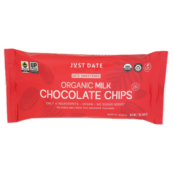 Just Date Organic 31% Cacao Milk Chocolate Chips