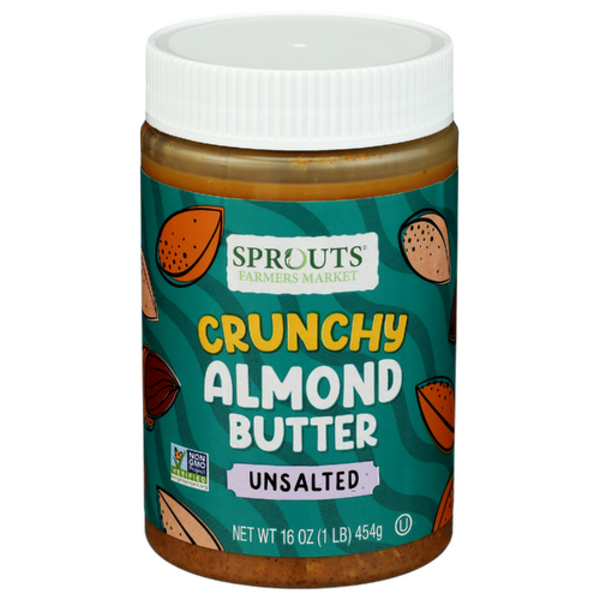 Sprouts Unsalted & Unsweetened Crunchy Almond Butter