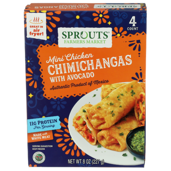 Sprouts Mini Chicken Chimichangas With Avocado