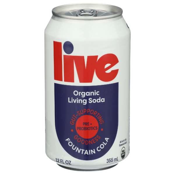 Live Soda Organic Fountain Cola Living Soda