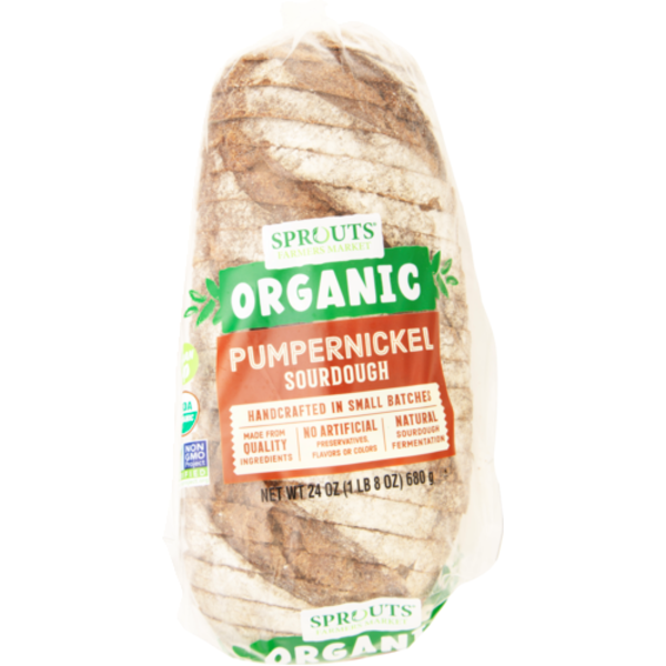 Sprouts Organic Pumpernickel Sourdough Bread