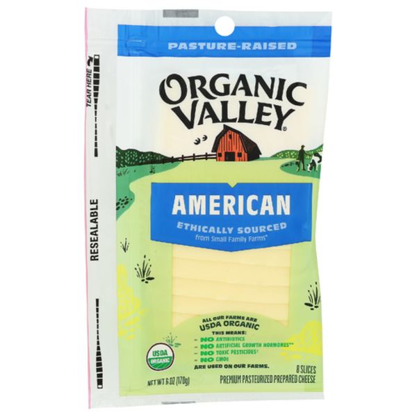 Organic Valley Organic Sliced White American Cheese