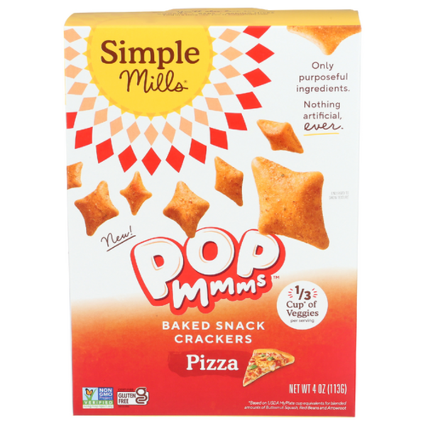 Simple Mills Pizza Veggie FlourBaked Flour Snack Crackers