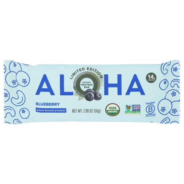Aloha Organic Blueberry Plant-Based Protein Bar