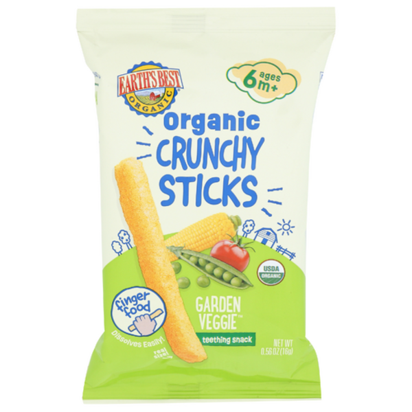 Earth's Best Organic Garden Veggie Chruncy Sticks Teething Snack