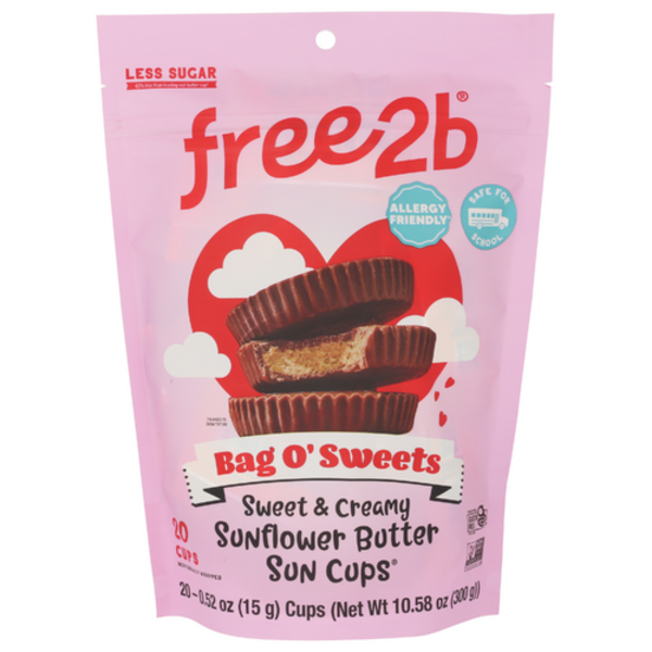 Free2b Bag O' Sweets Chocolate Sunflower Butter Cups