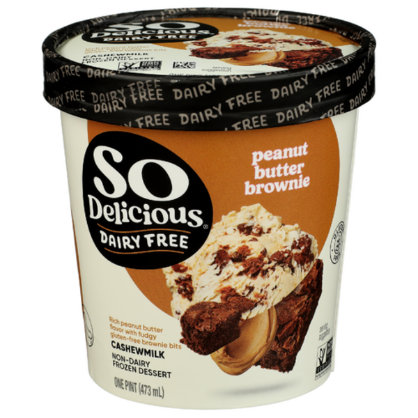 So Delicious Peanut Butter Brownie Cashewmilk Non Dairy Frozen Dessert