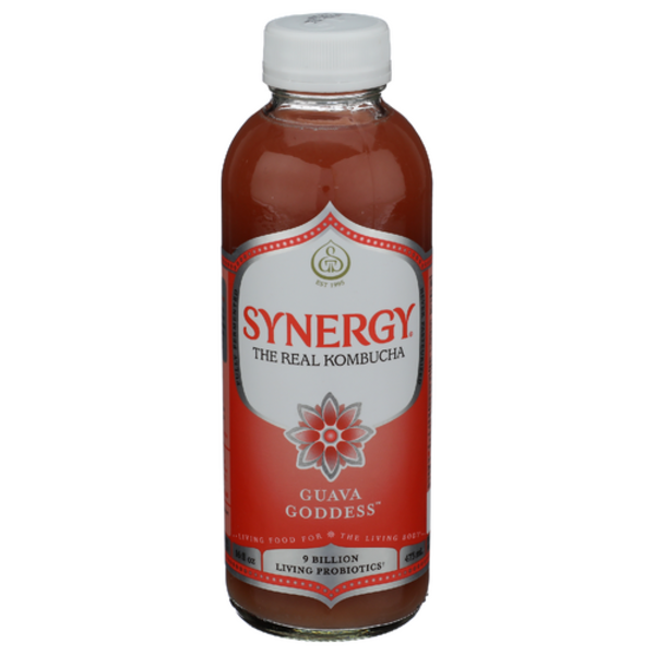 Gt's Living Foods Synergy Guava Goddess Kombucha